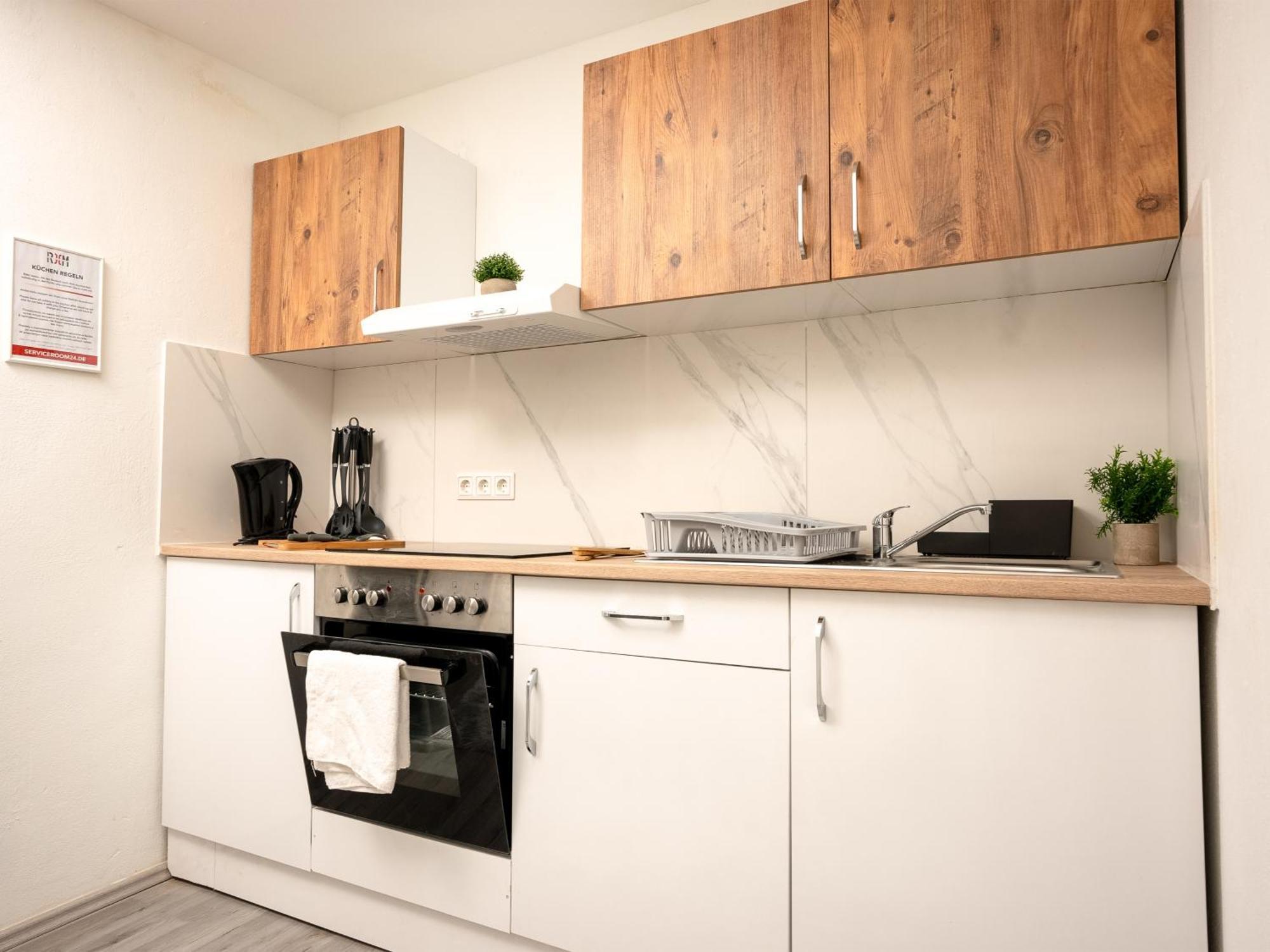 Serviceroom24 - Apartment 4 In Herten Wlan - Smart-Tv - 24-7 Check-In Und Kueche Exterior foto